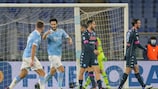  Luis Alberto festeggia con Ciro Immobile: la Lazio ha sconfitto 2-0 il Napoli