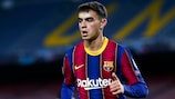 Barcelona's Pedri made his UEFA Champions League debut in October