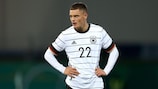 Leverkusen's Florian Wirtz in action for Germany Under-21s