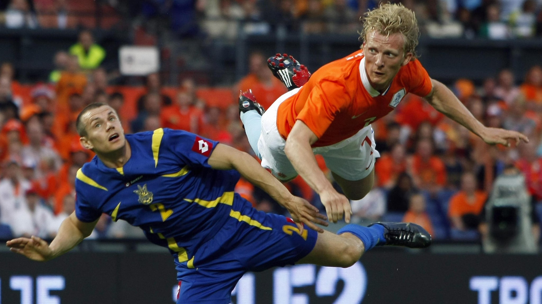 Netherlands Football Background / Soccer Ball On The Flag Of ...