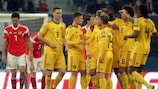 Il Belgio esulta contro la Russia a S. Pietroburgo nel 2019