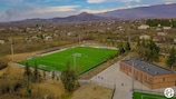 A birds-eye view of the new Georgian Football Federation facility in Rukhi