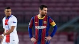 Lionel Messi durante o jogo da primeira mão