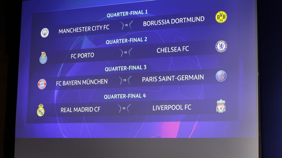 Champions League Quarter Final Draw Bayern Vs Paris Rematch Uefa Champions League Uefa Com