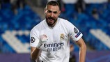 Karim Benzema suma ya 58 goles con el Real Madrid en la Champions