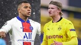 Kylian Mbappé and Erling Haaland 