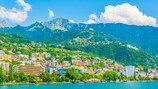 Montreux, Tagungsort des UEFA-Kongresses 2021, liegt in der Westschweiz am Ufer des Genfersees. 