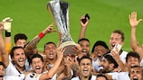 El Sevilla celebra su sexto título ganado en 2020