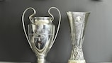 I trofei della UEFA Champions League e della UEFA Europa League 