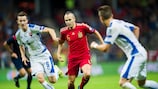 Espanha e Eslováquia defrontaram-se na qualificação do UEFA EURO 2016