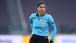  Riem Hussein from Germany will take charge of the 2021 UEFA Women's Champions League final. (Photo by Jonathan Moscrop/Getty Images)