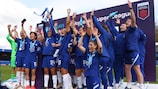 Chelsea celebrate winning the English title again