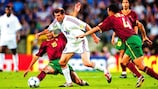 Zinédine Zidane gegen Portugal im Jahr 2000