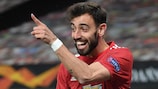 Bruno Fernandes had nine goal involvements in as many Europa League games in 2020/21