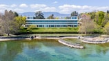 UEFA headquarters on Lake Geneva in Nyon, Switzerland