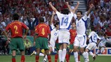 Grecia celebra su histórico triunfo en la final de la UEFA EURO 2004