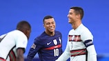 Kylian Mbappé et Cristiano Ronaldo  en Nations League