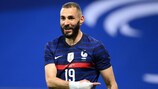Karim Benzema retrouve l'équipe de France pour l'UEFA EURO 2020