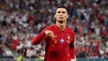 Cristiano Ronaldo após marcar à França no  UEFA EURO 2020
