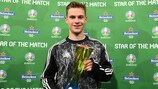 Joshua Kimmich with his Star of the Match award
