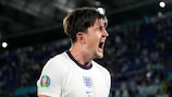 Harry Maguire celebrates doubling England's lead