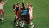 Dänemark jubelt über den Einzug ins Finale der EURO 1992