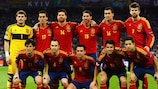 El XI de España ante Italia en la final de 2012