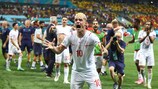 Granit Xhaka celebra el pase de Suiza a los cuartos de final de la UEFA EURO 2020
