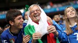 Italy fans at Wembley
