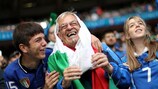Adeptos da Itália em Wembley