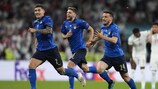 L'Italia festeggia il trionfo di Wembley