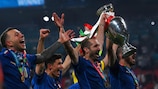 Italy celebrate their victory