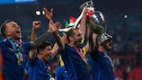 Le Italiens fêtent leur triomphe