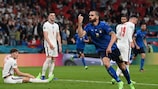  Leonardo Bonucci festeja após marcar o  142º e último golo no UEFA EURO 2020