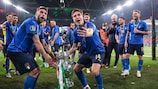 L'Italia festeggia la vittoria di UEFA EURO 2020