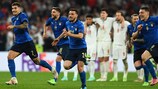 Italien bejubelt den Sieg gegen England im Finale der UEFA EURO 2020