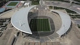 Aerial view of Atatürk Olympic Stadium in Istanbul