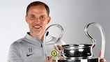Thomas Tuchel with the UEFA Champions League trophy