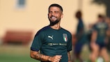 Lorenzo Insigne à l'entraînement avec l'Italie avant le choc face à la Suisse 