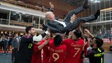 Portugal, European champion, celebrate their qualifications