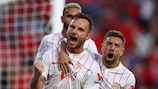  Ivan Rakitić celebra su gol ante el Salzburgo