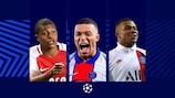 The ages of Kylian Mbappé: making his debut against Leverkusen, then celebrating hat-tricks against Barcelona and Club Brugge