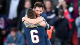 Lionel Messi feiert sein Traumtor für Paris
