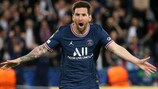 Messi celebra su gol ante el City