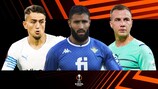 Marseille's Cengiz Ünder, Real Betis' Nabil Fekir and PSV's Mario Götze