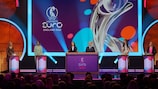 Nadine Kessler and Giorgio Marchetti were joined by legends of the women's game to conduct the draw ceremony