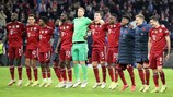 O Bayern festeja o apuramento para os oitavos-de-final