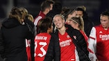 Arsenal celebrate beating Hoffenheim on Matchday 2