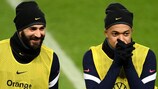 Karim Benzema et Kylian Mbappé espèrent composter le billet des Bleus dès ce soir