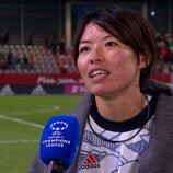 Bayern's Saki Kumagai gave her thoughts to UEFA.com after scoring the winner against former club Lyon.